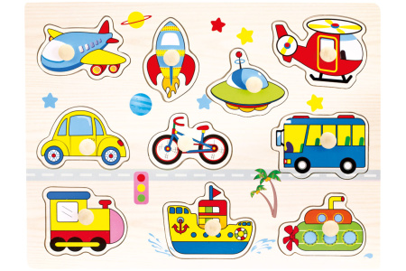 Medinė dėlionė Transportas