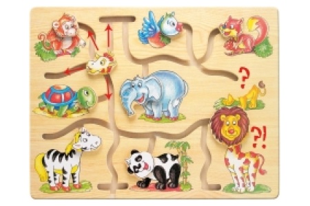 Medinis labirintas Afrikos gyvūnai, 10 mėn+