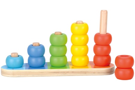 Medinis lavinamasis žaislas, Rutuliukai, 12 mėn+