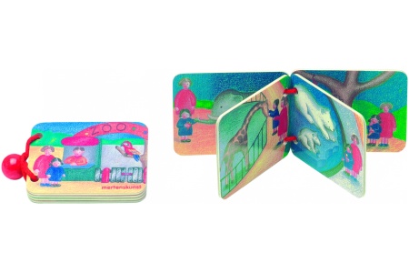 Medinė knygelė kūdikiui Zoologijos sodas , 0 mėn+