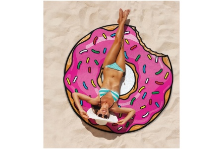 Paplūdimio kilimėlis, Spurga su rožiniu glajumi