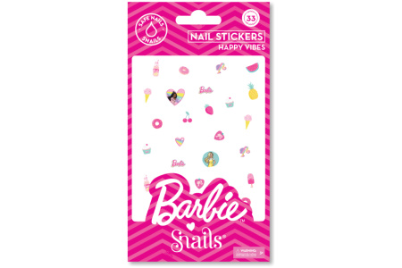 Barbie Snails nagų lipdukai, Happy Vibes