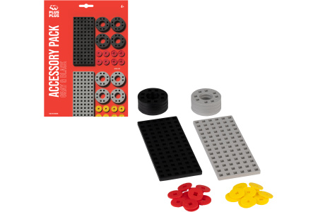 Plus Plus aksesuarų rinkinys, pilkai juodas