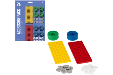 Plus Plus aksesuarų rinkinys, raudonai geltonas