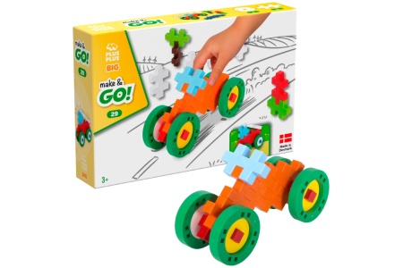 Plus Plus konstruktorius DIDELĖS detalės Statyk ir važiuok 29