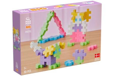 Plus Plus konstruktorius, DIDELĖS PASTELINIS MIKSAS, 50