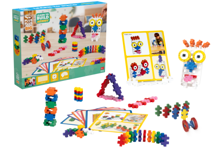 Plus Plus konstruktorius, didelių detalių rinkinys, 130 det.