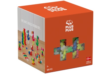 Plus Plus konstruktorius, neoninių spalvų, 600 det.