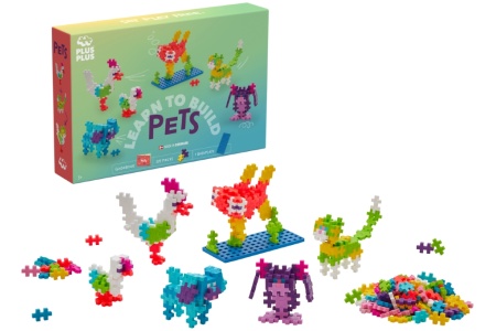 Plus Plus konstruktorius, Mokausi statyti gyvūnėlius, 275 det.