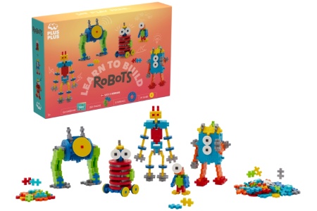 Plus Plus konstruktorius, Mokausi statyti robotus, 250 det.