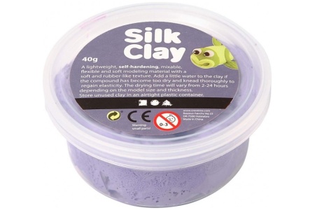 Šilkinis modelinas - violetinė spalva, 40 g