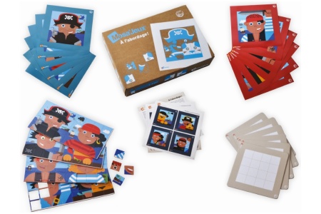 SEPP magnetinių mozaikų rinkinys Piratai, 6 vaikams