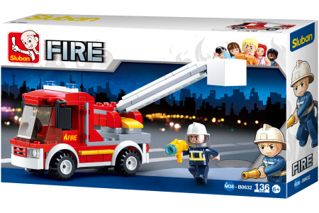 Sluban konstruktorius, Ugniagesių mažasis automobilis, 136 det.