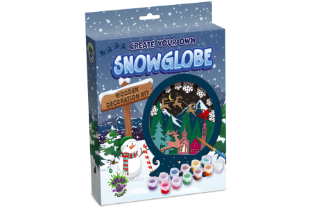 Splat Planet 3D medinis paveikslas, Kalėdinis sniego gaublys