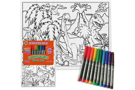 Spalvinimo kilimėlis DINOZAURAI