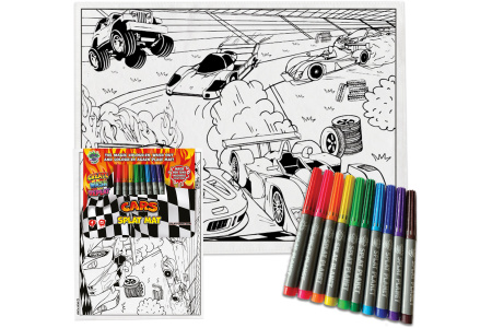 Spalvinimo kilimėlis MAŠINOS