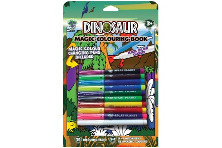 Splat Planet magiška spalvinimo knygelė DINOZAURAI