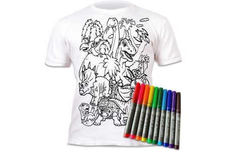 Splat Planet marškinėliai su flomasteriais, Dinozaurai