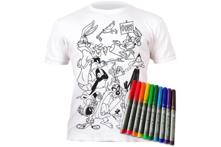 Splat Planet marškinėliai su flomasteriais Looney Tunes