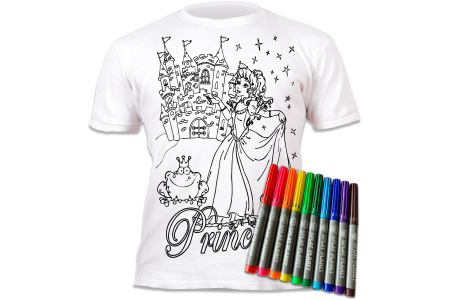 Splat Planet marškinėliai su flomasteriais, Princesės