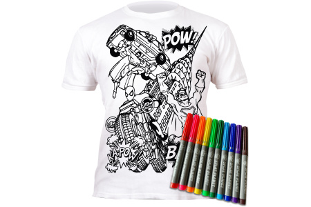 Splat Planet marškinėliai su flomasteriais, Super herojai