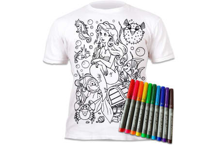 Splat Planet marškinėliai su flomasteriais, Undinėlė