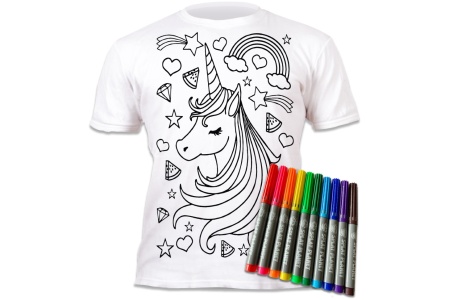 Splat Planet marškinėliai su flomasteriais Vienaragis Žvaigždė