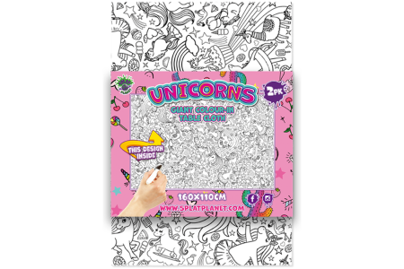 Splat Planet spalvinimo staltiesės, Vienaragis 2 vnt.