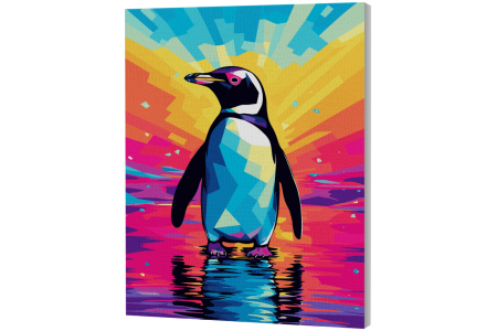 Splat Planet tapyba pagal skaičius, PINGVINAS 30x40 cm