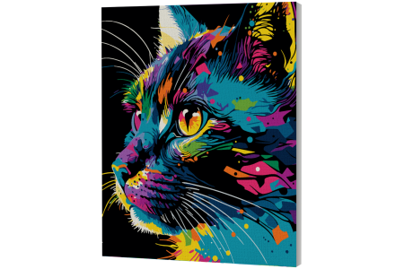 Splat Planet tapyba pagal skaičius, RYŠKI KATYTĖ 30x40 cm