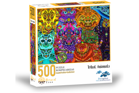 Brain Tree dėlionė, Egzotiniai gyvūnai, 500 det.