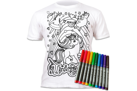 Splat Planet marškinėliai su flomasteriais, Vienaragiai