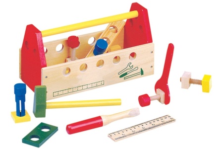 Vaikiškas darbo įrankių rinkinys, 3+