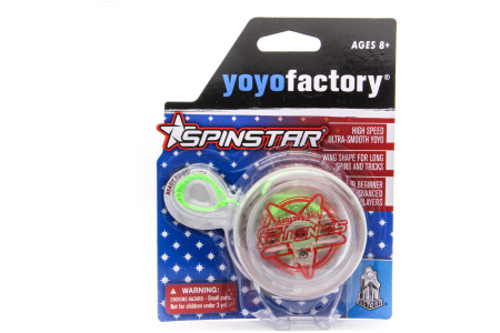 YoYo žaislas Spinstar-LED raudonas, šviečia