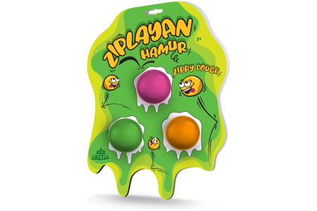 Red Castle šokinėjančio modelino rinkinys, 3x5 g