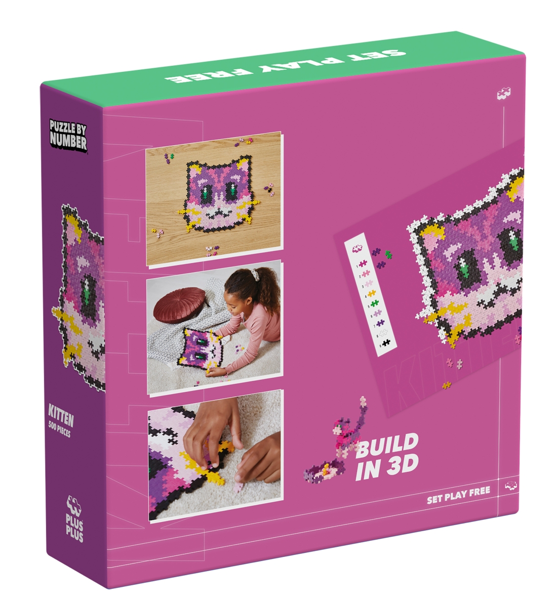 Plus Plus dėlionė pagal skaičius, KAČIUKAS, 500 det. - Image 3