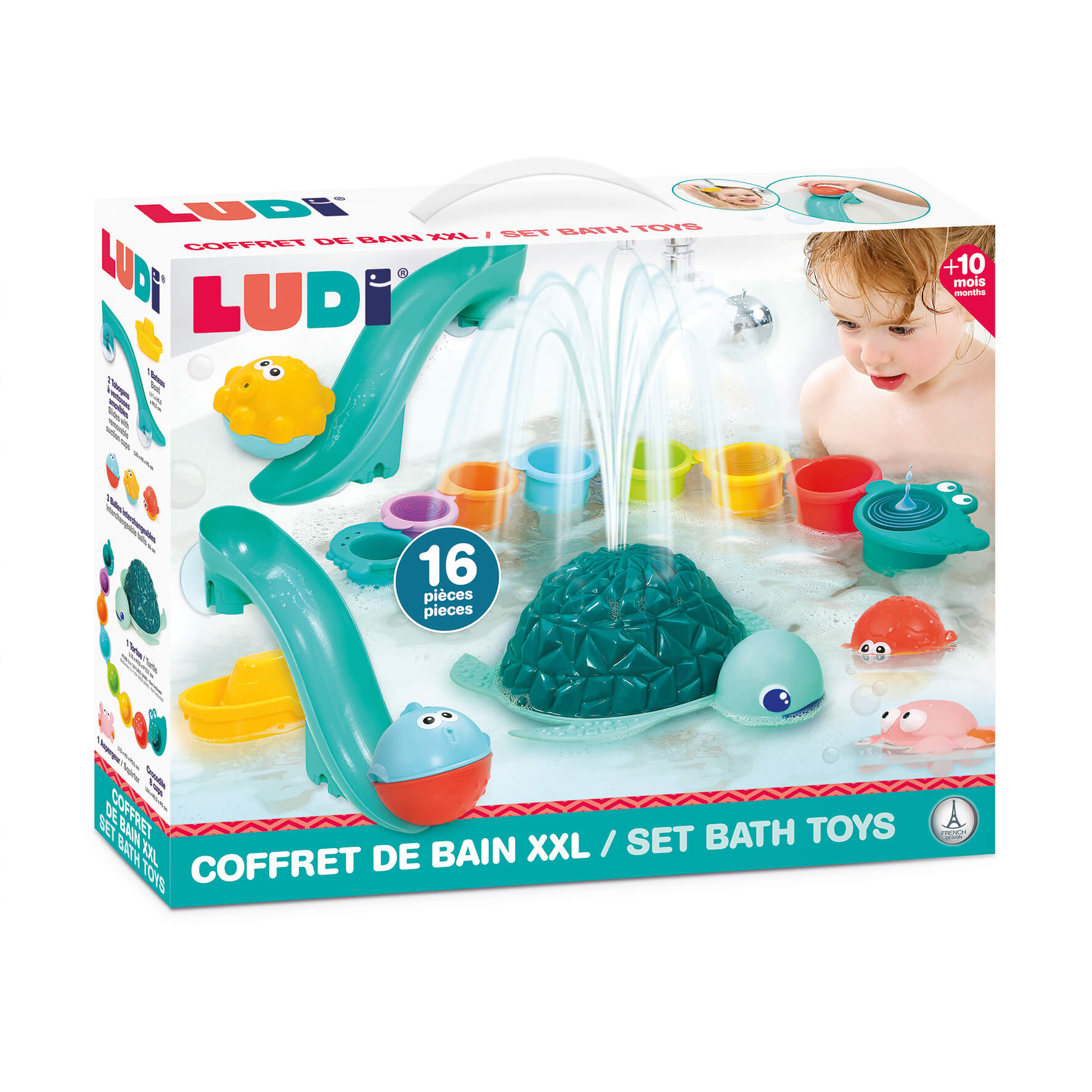 LUDI vonios žaislų rinkinys XXL