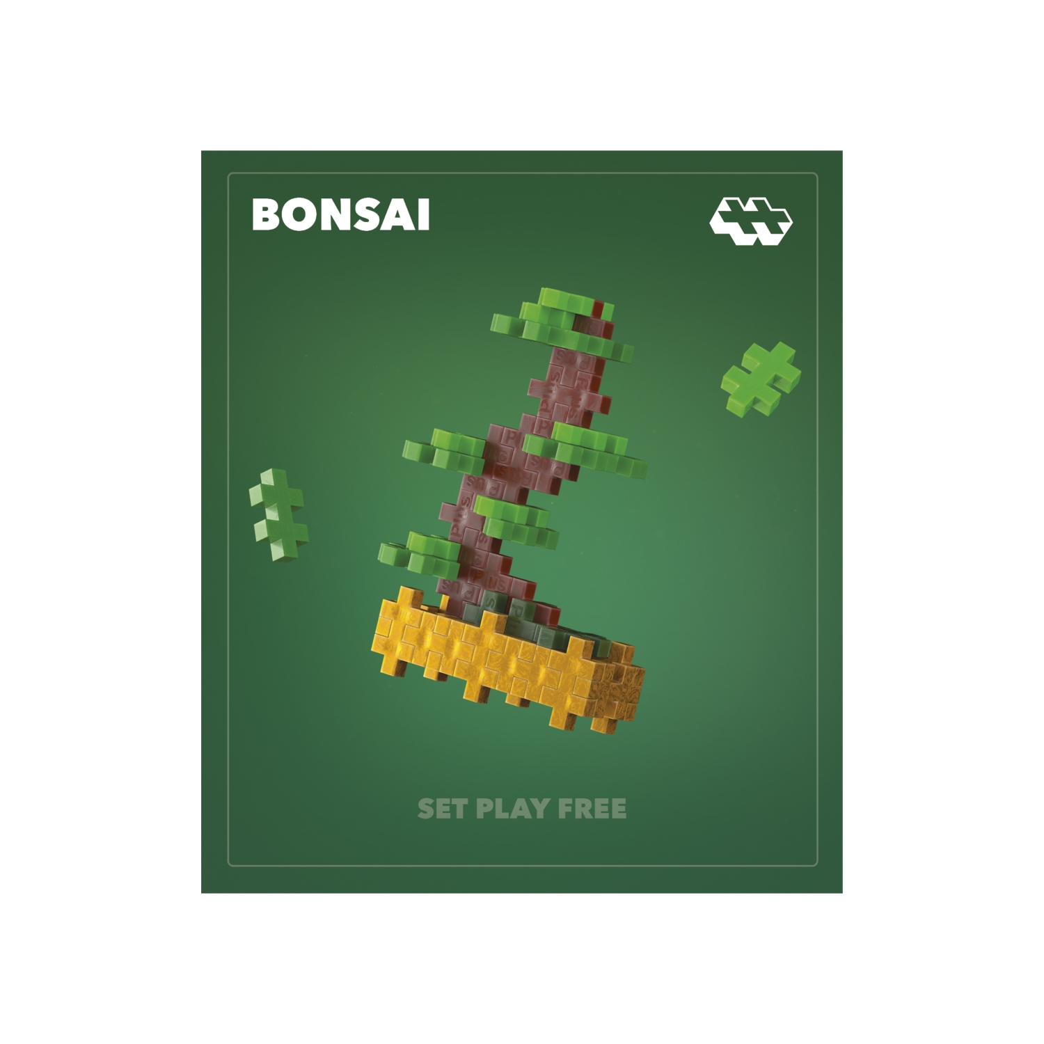 Plus Plus konstruktorius AUGALAI - žaliasis bonsas - Image 3
