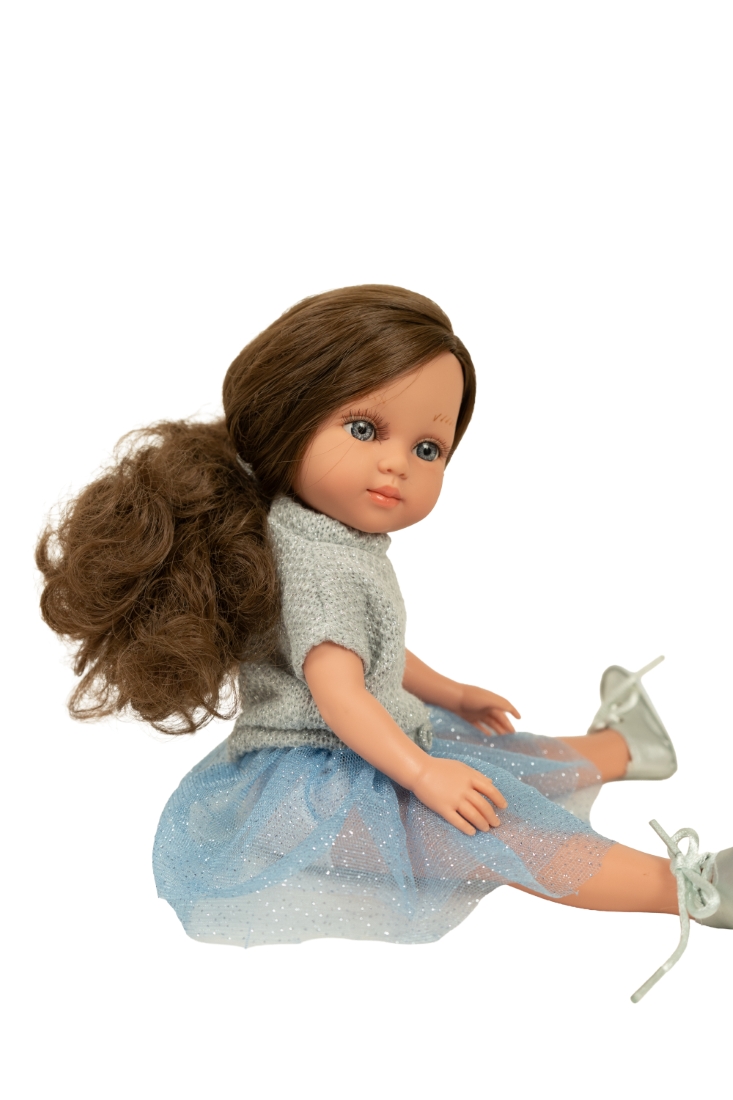 Arias lėlė mergaitė Carlota mėlynu sijonėliu, 36 cm - Image 2