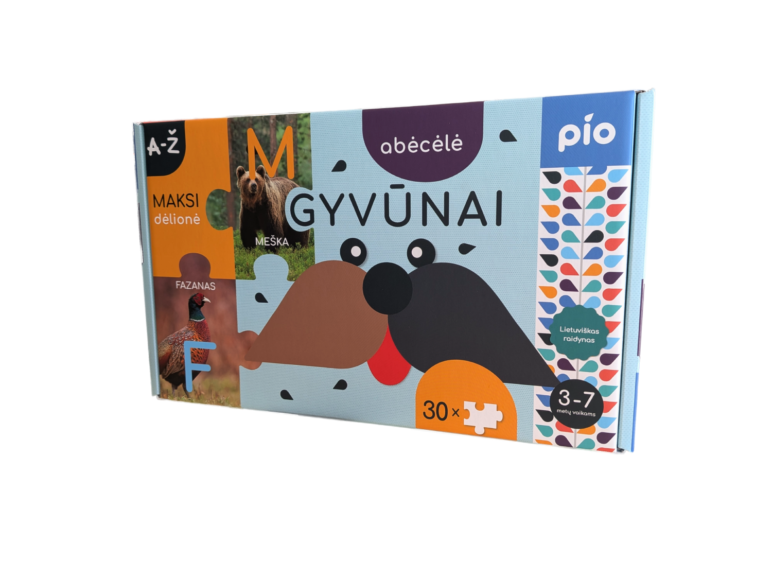 Lavinantis žaislas ABĖCĖLĖ gyvūnai, 3+ - Image 2