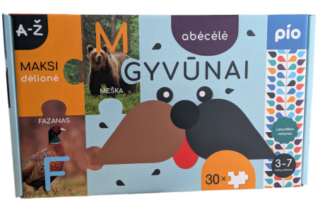 Lavinantis žaislas ABĖCĖLĖ gyvūnai, 3+