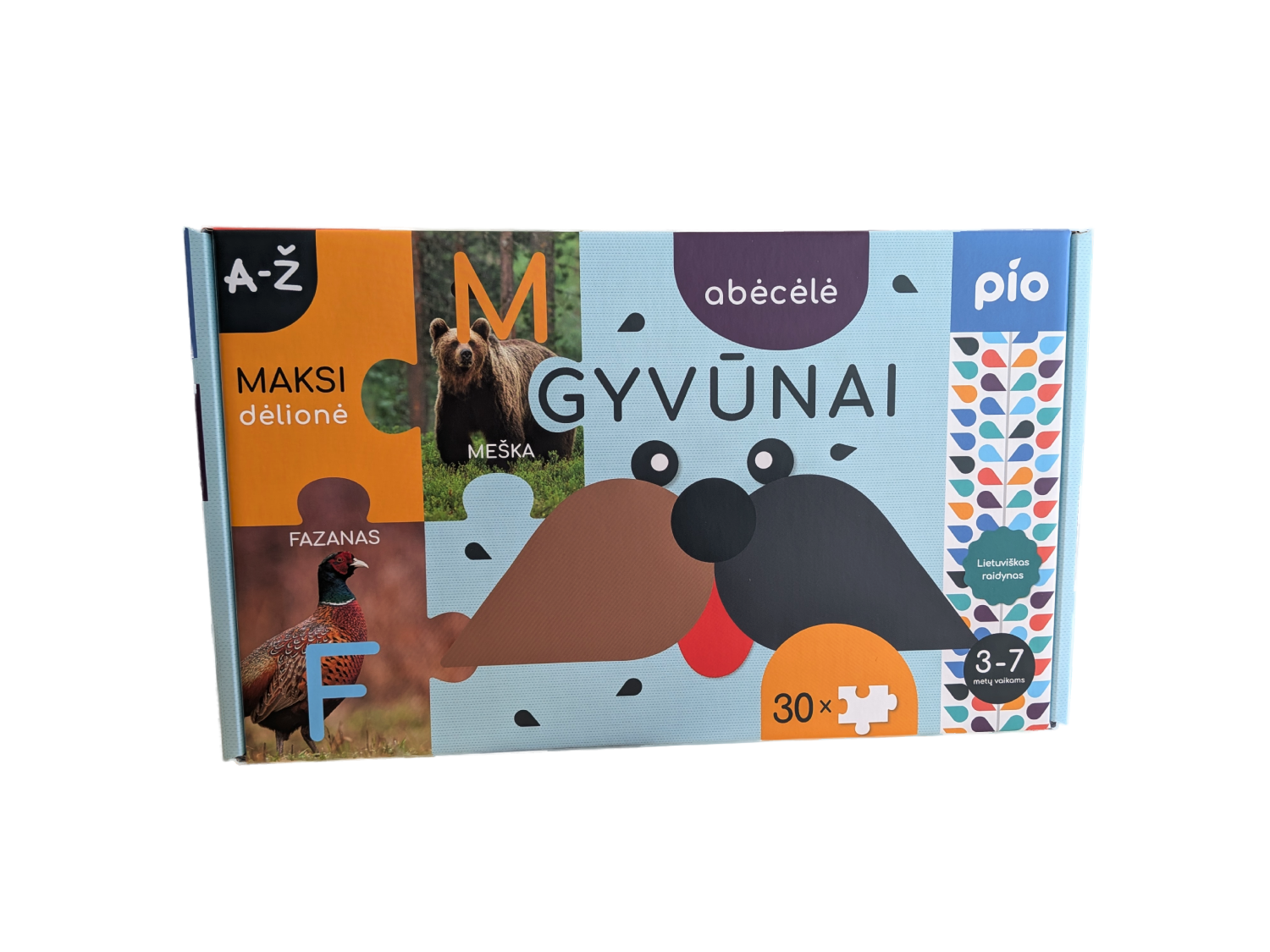 Lavinantis žaislas ABĖCĖLĖ gyvūnai, 3+