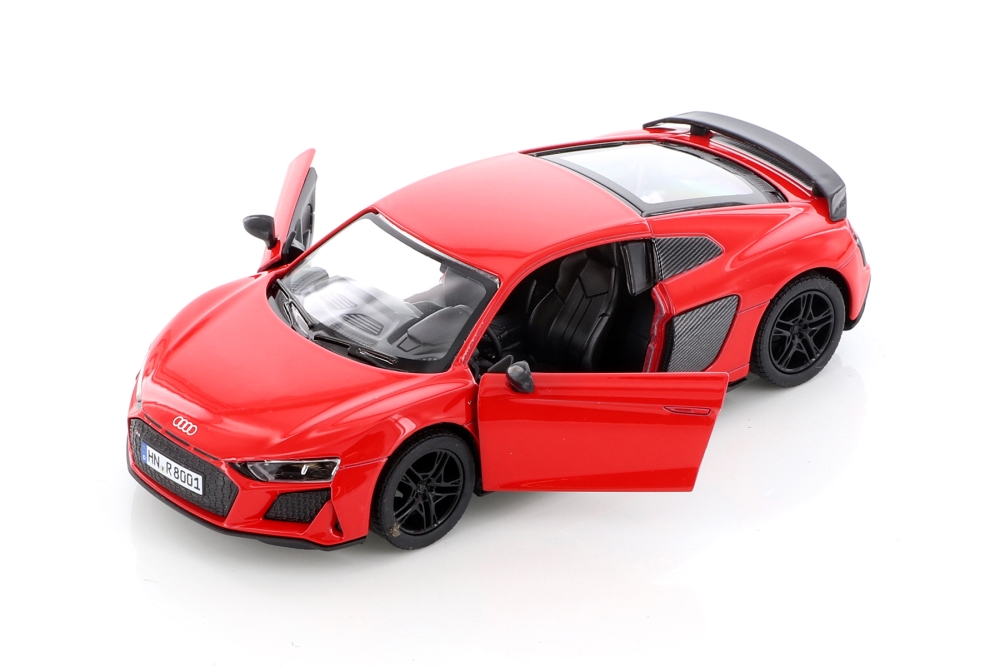 KiNSMART automobilis, 2020 Audi R8 Coupé, raudonas - Image 3