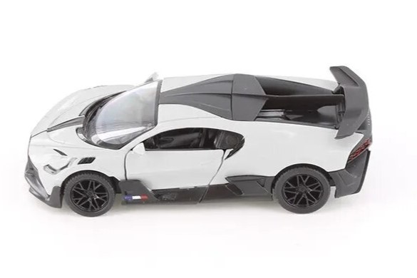 KiNSMART automobilis, Bugatti Divo, baltas - Image 2