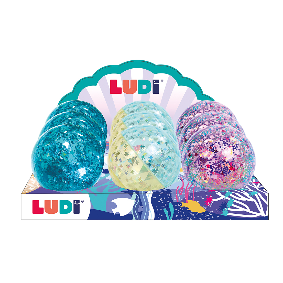 LUDI sensorinis kamuoliukas su blizgučiais, 1 vnt. - Image 7