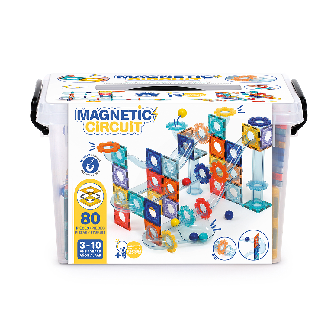 LUDI magnetinis konstruktorius Trasų sistema su kamuoliukais - Image 2