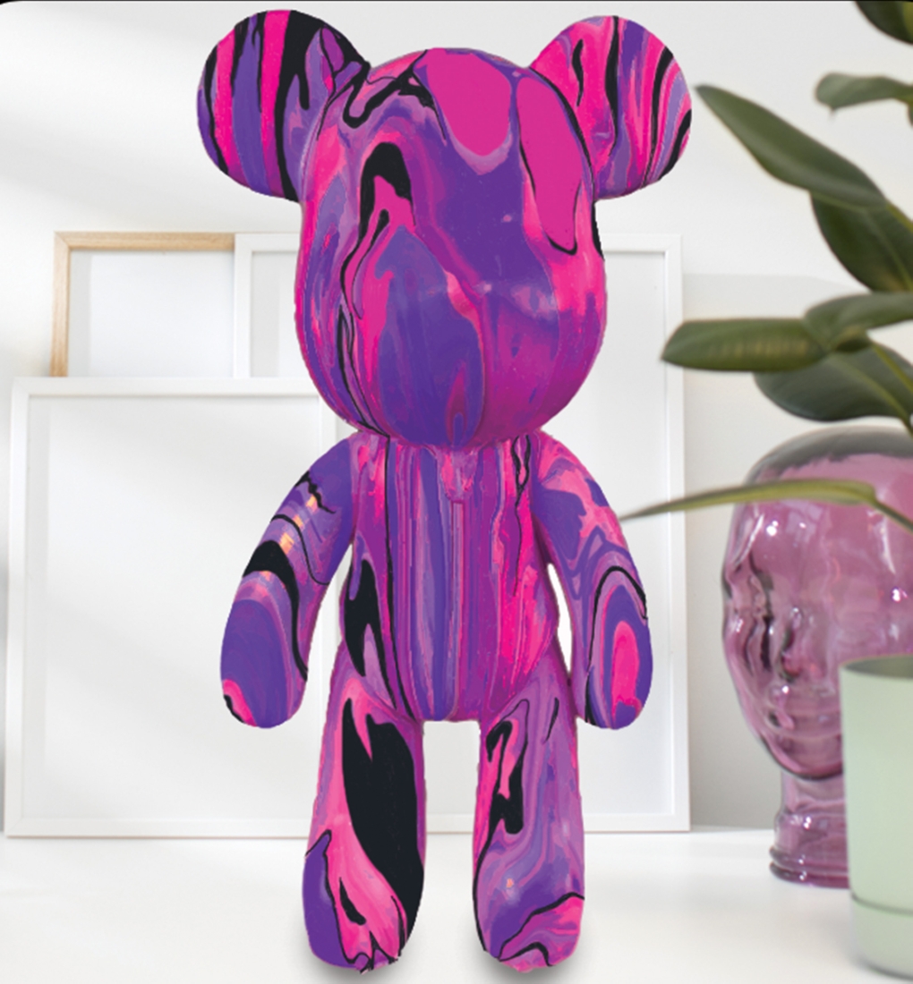 Splat Planet kūrybinis rinkinys Marble Bear, rožinis - Image 9