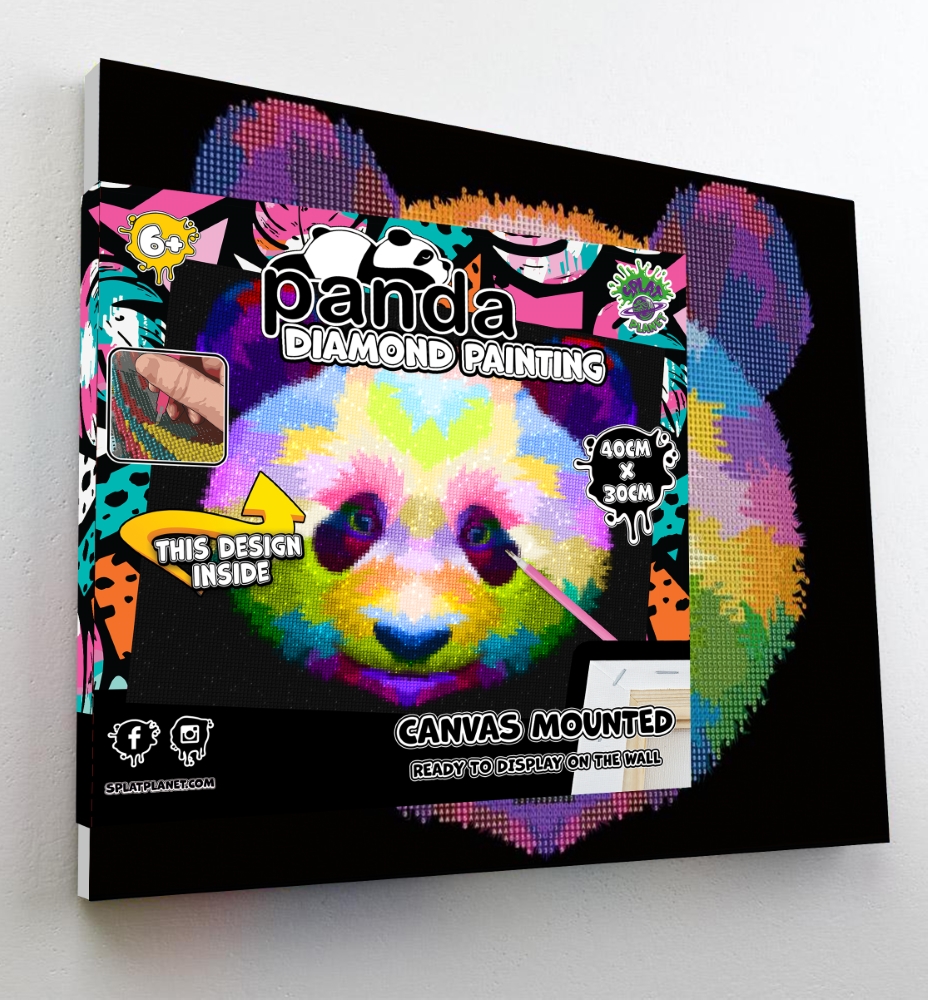 Splat Planet deimantinė dėlionė PANDA 30x40 cm - Image 3