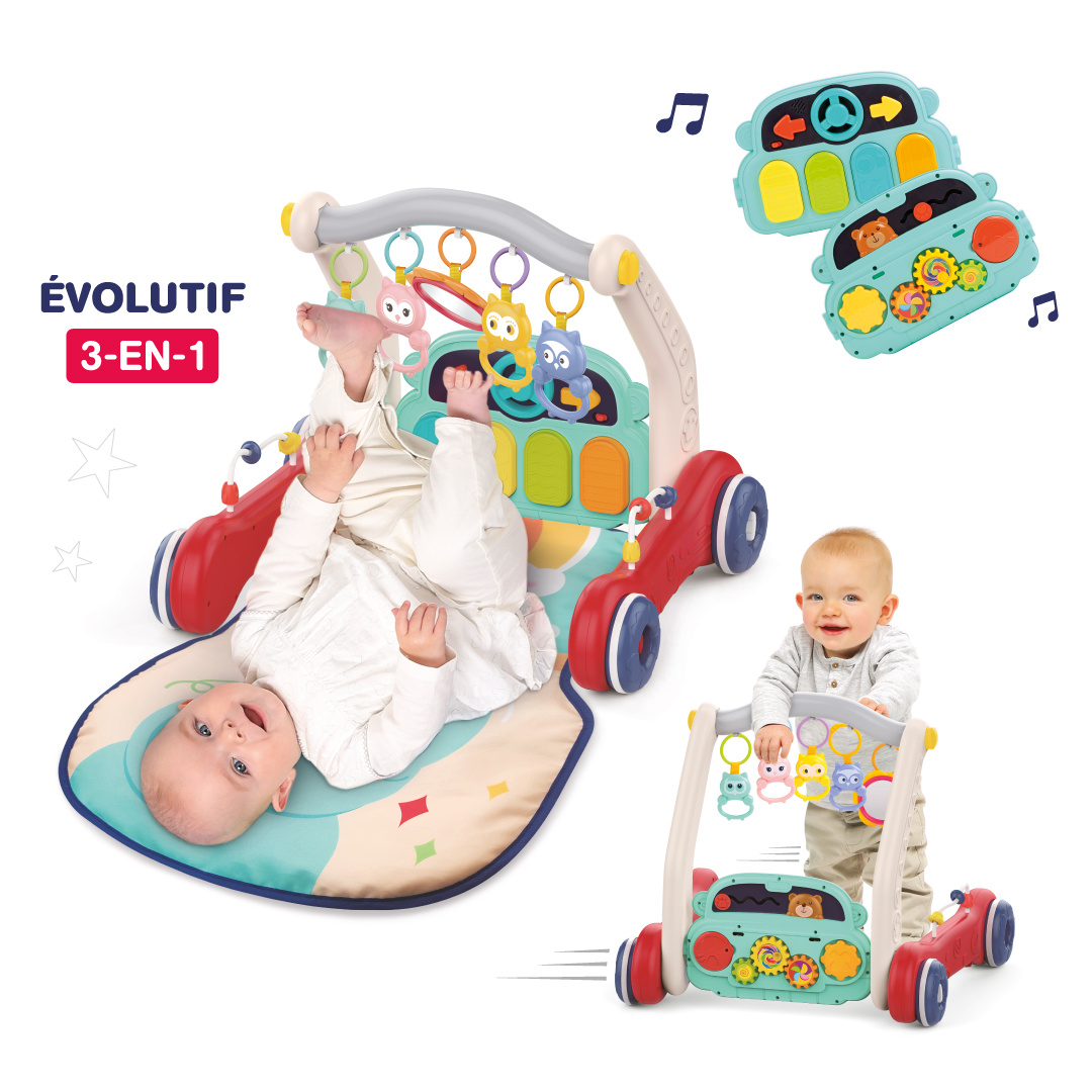 LUDI multifunkcinis kilimėlis-pianinas-vaikštynė Dramblys - Image 6