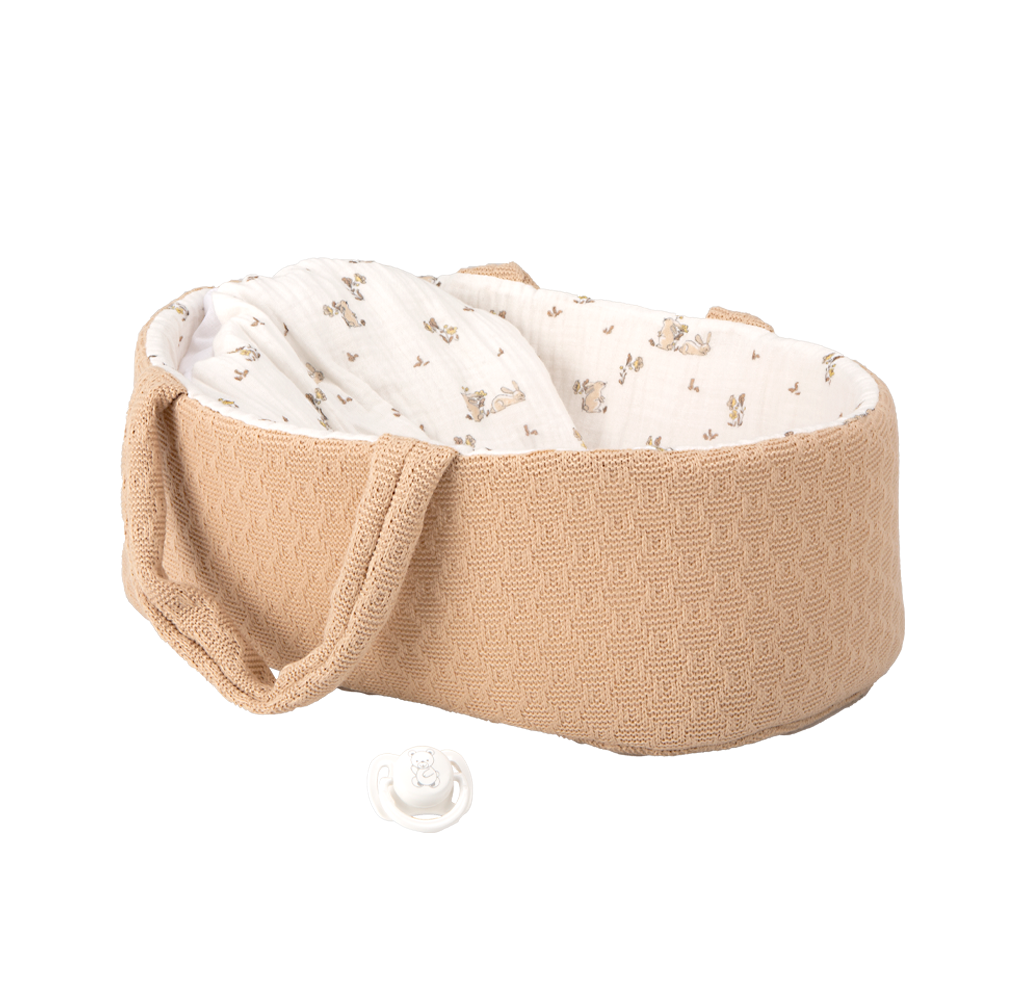 Arias kūdikėlis rusvoje nešyklėje, berniukas, 33 cm - Image 2